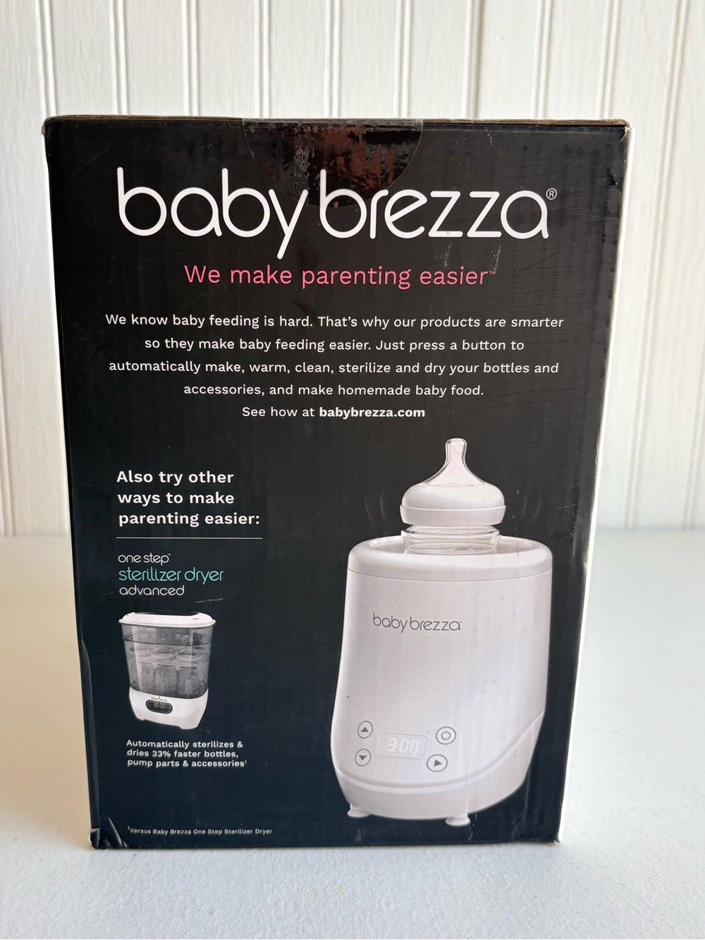 New & Sealed Baby Brezza AirSwirl Waterless Baby Bottle Warmer White  BRZ0105